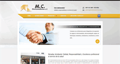 Desktop Screenshot of mcelectromedicina.com.ar