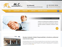 Tablet Screenshot of mcelectromedicina.com.ar
